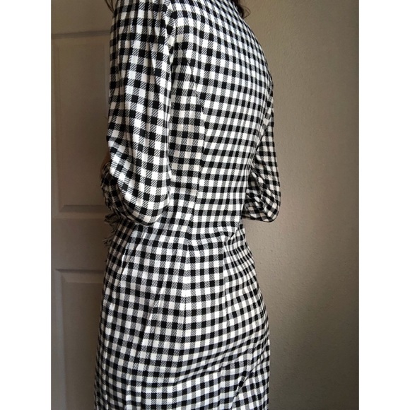 Vintage houndstooth button front dress - Picture 3 of 8